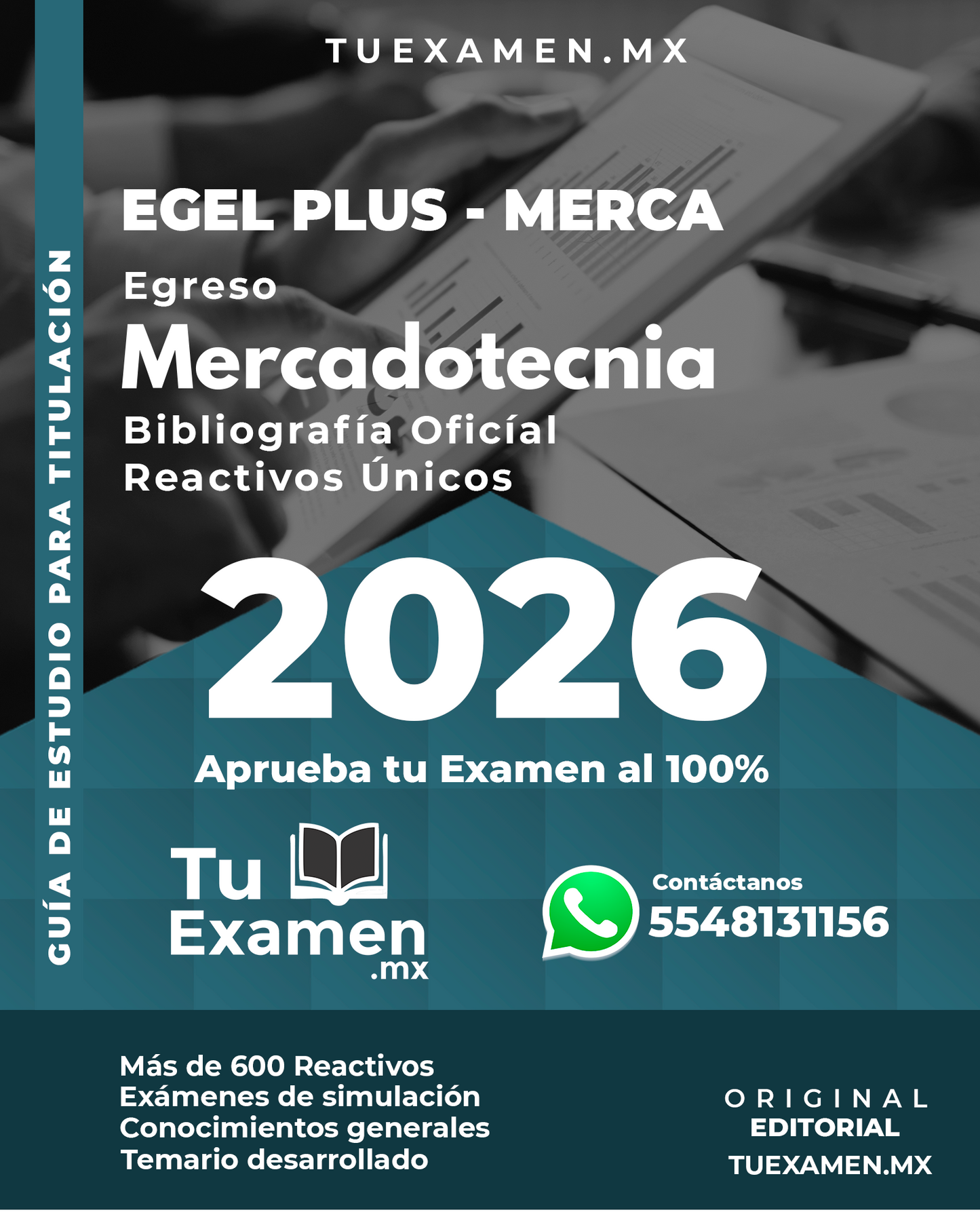 Guía Ceneval EGEL Plus Mercadotecnia - Titulación 2026