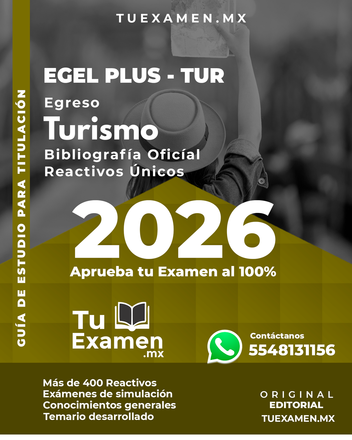 Guía Ceneval EGEL Plus Turismo - Titulación 2026