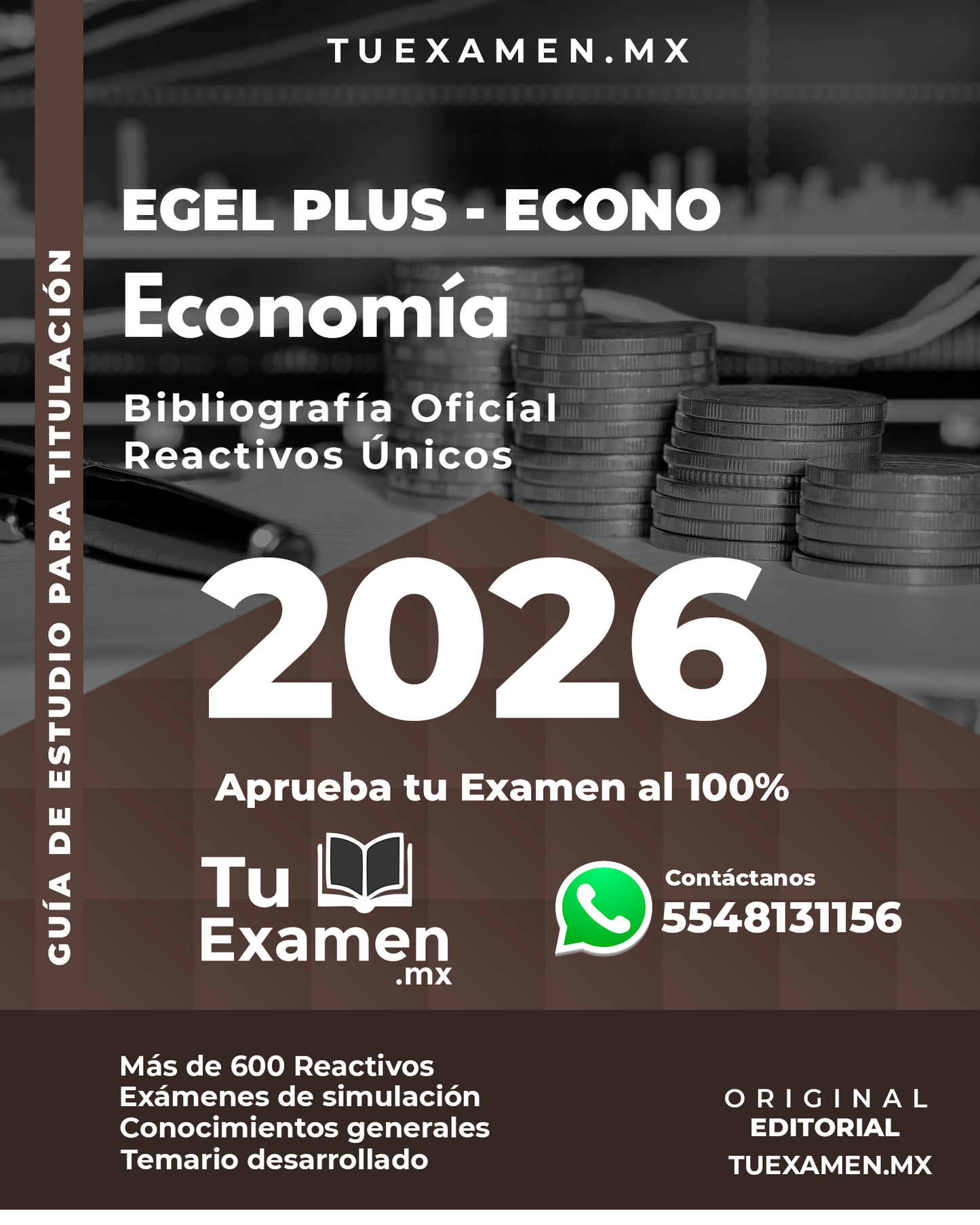 Guía Ceneval EGEL Plus Economía - Titulación 2026