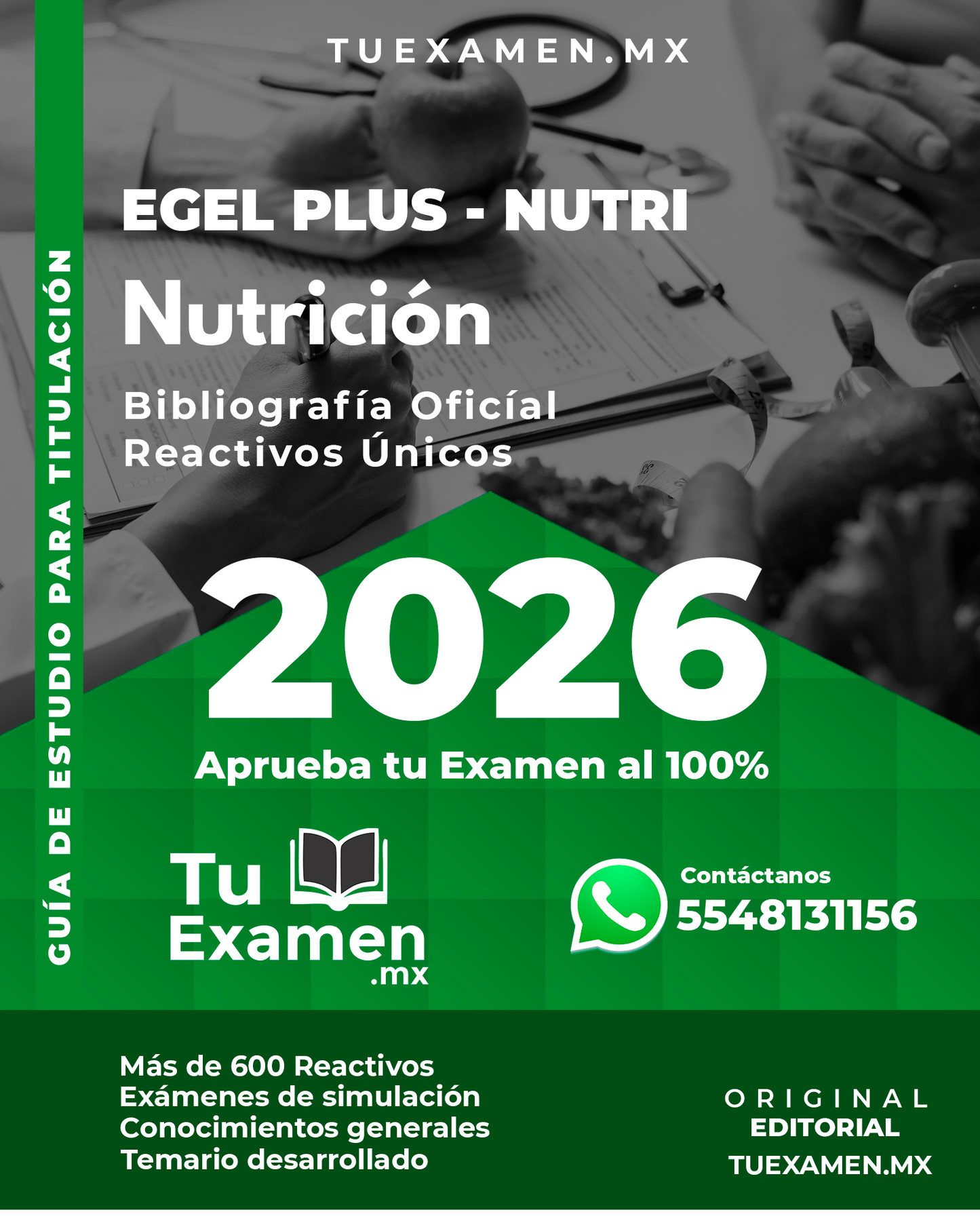 Guía Ceneval EGEL Plus Nutrición - Titulación 2026