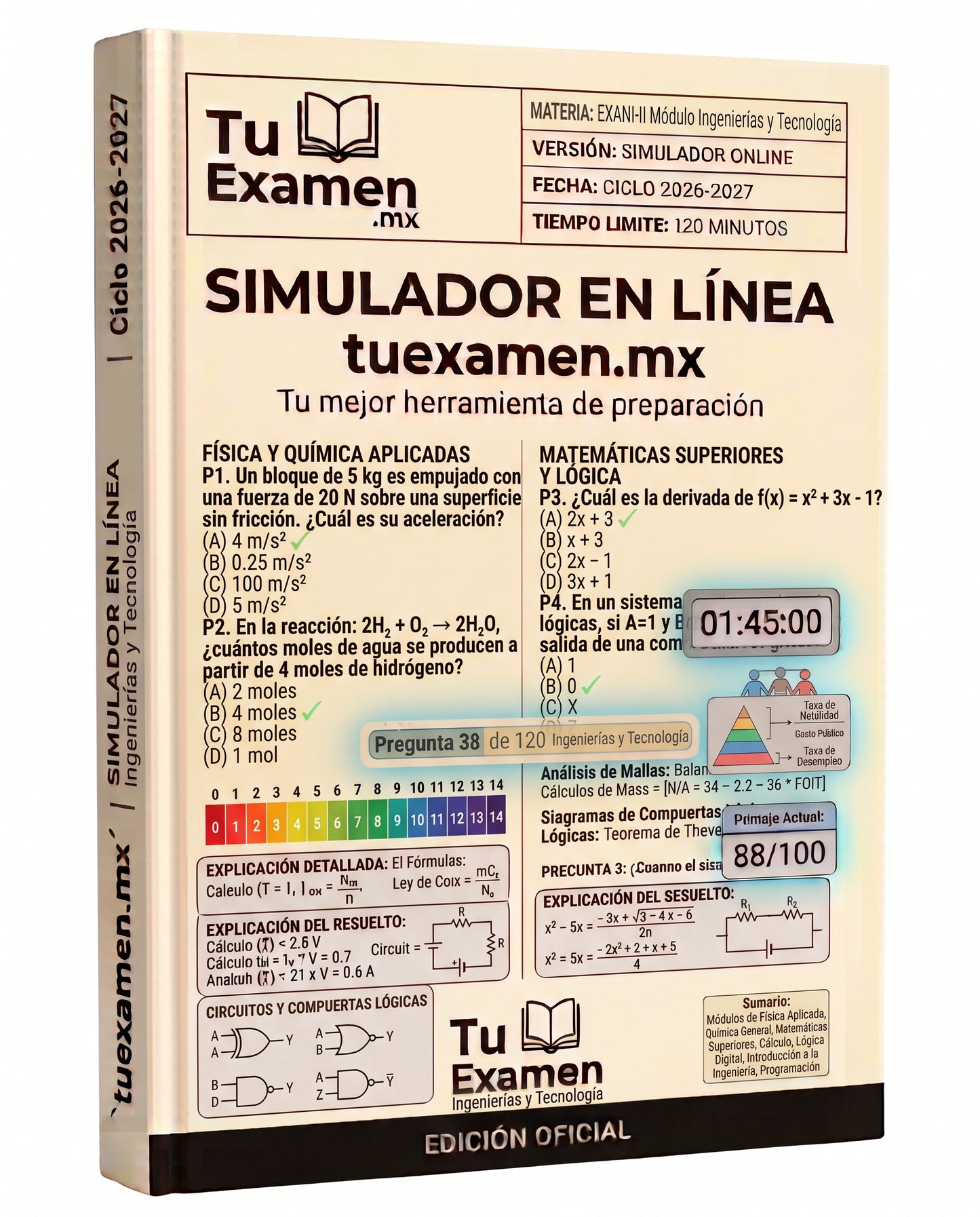 Simulador Ceneval EXANI-II Módulo Ingenierías y Tecnología