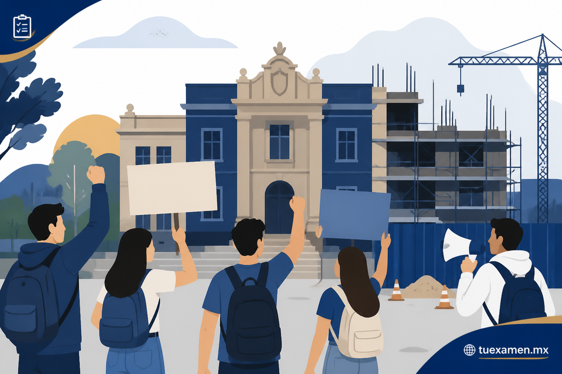 Estudiantes de la UASLP convocan a protesta por obras pendientes en la facultad