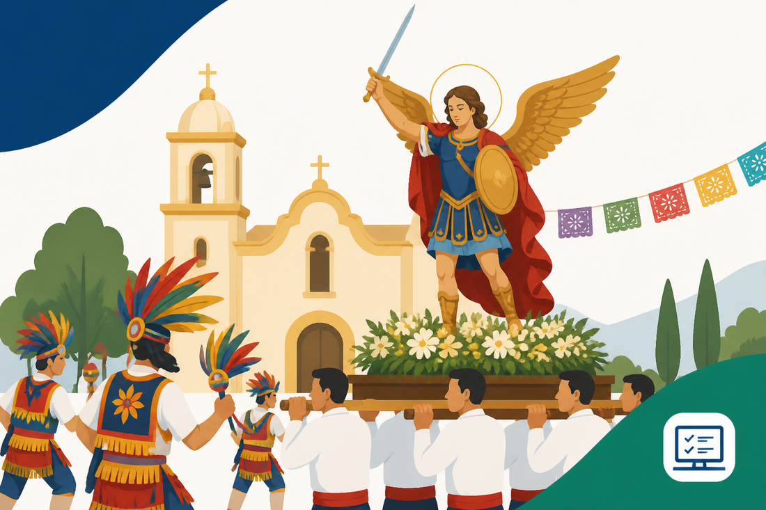 Soledad celebra a San Miguel Arcángel con peregrinación y danzas