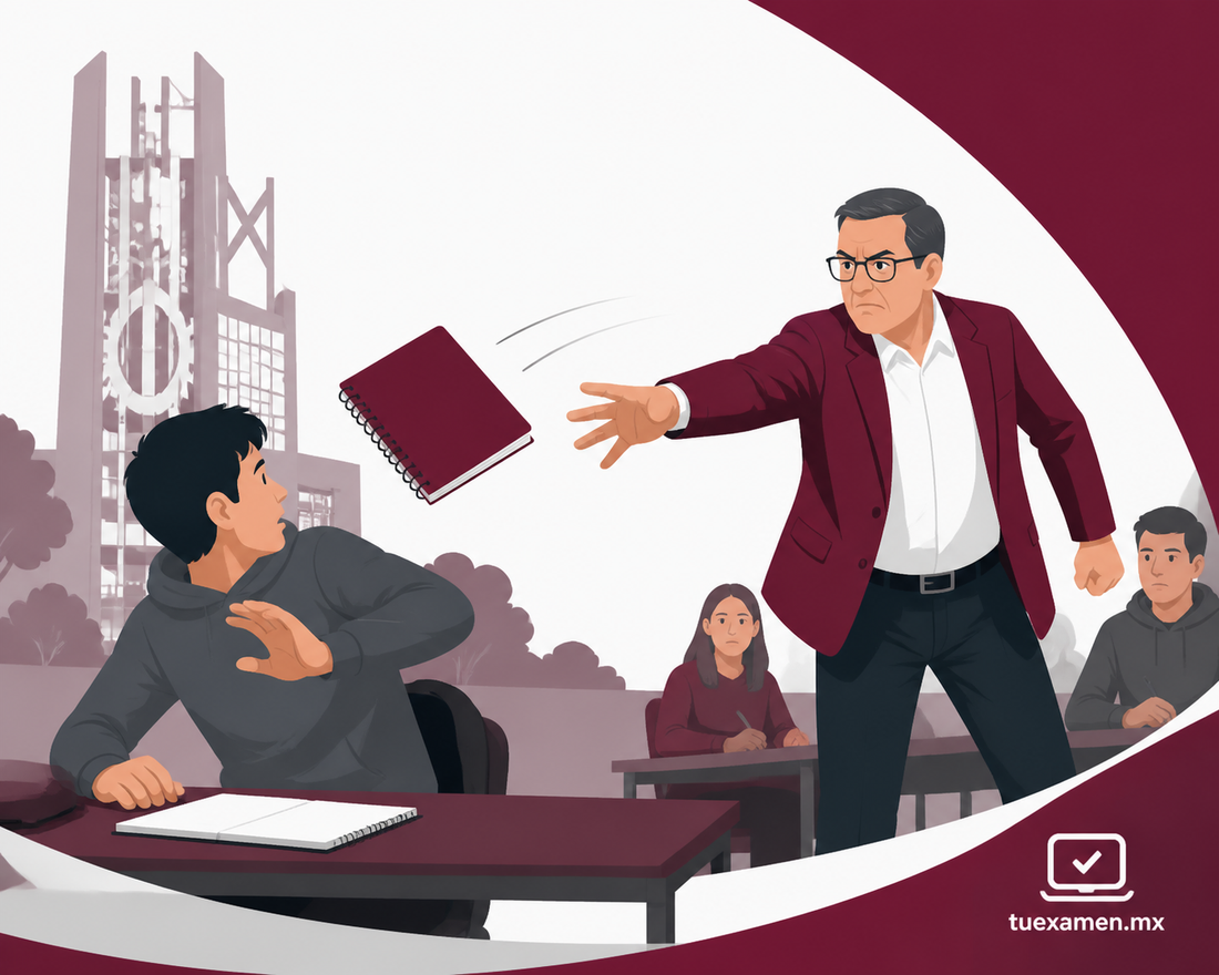 3 IPN PROFESSOR EXPOSED FOR THROWING NOTEBOOK AT STUDENT 10 11