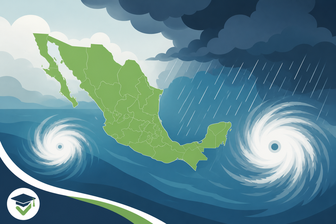 La tormenta tropical Simón y el huracán Isaías amenazan con fuertes lluvias a México