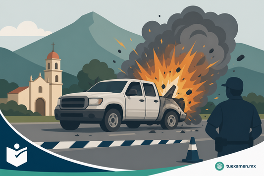Explota camioneta con pirotecnia en Temascaltepec; reportan un fallecido