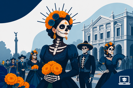 BUAP realiza desfile de Día de Muertos y concurso de “Catrinas vivientes”