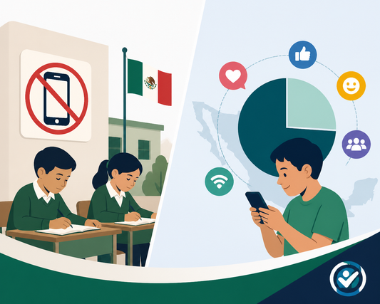 México prohíbe celulares en primaria y secundaria, pero 74% de niños ya usan redes sociales