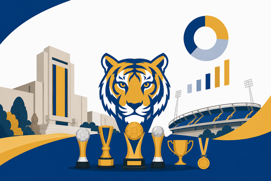 Número de títulos ganados por U.A.N.L. - Tigres a lo largo de su historia