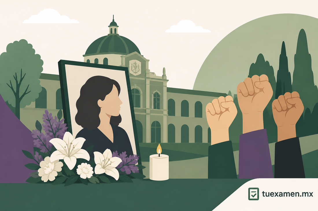 Homenajean en la UAEMéx a Claudia Tacoronte y exigen justicia