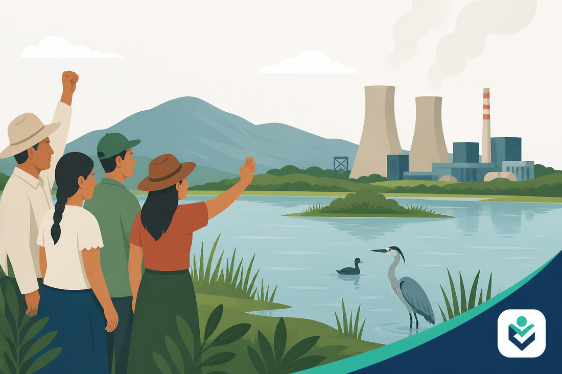 Habitantes de Lagunas de Jalisco rechazan termoeléctrica en Acatlán de Juárez