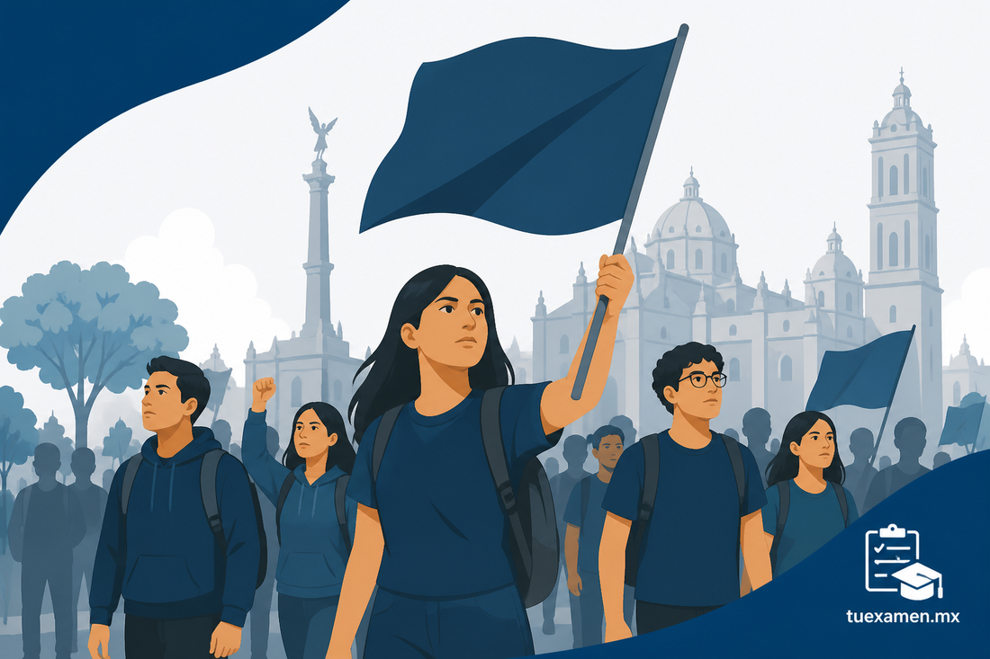 Estudiantes de BUAP marchan en Puebla este 2 de octubre a 58 años de Tlatelolco