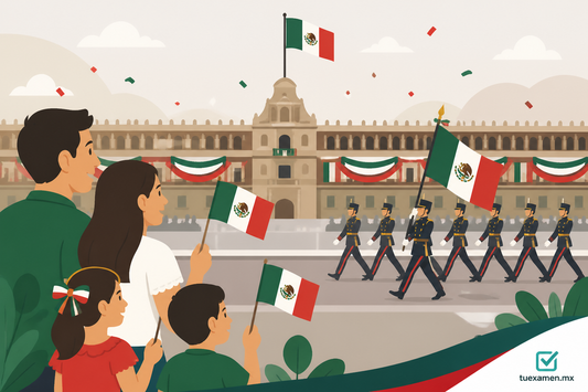 Disfrutan del desfile de la Independencia de México