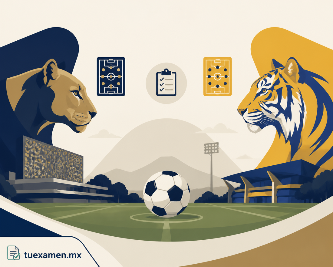 Pumas UNAM vs Tigres UANL : previa, predicciones y alineaciones