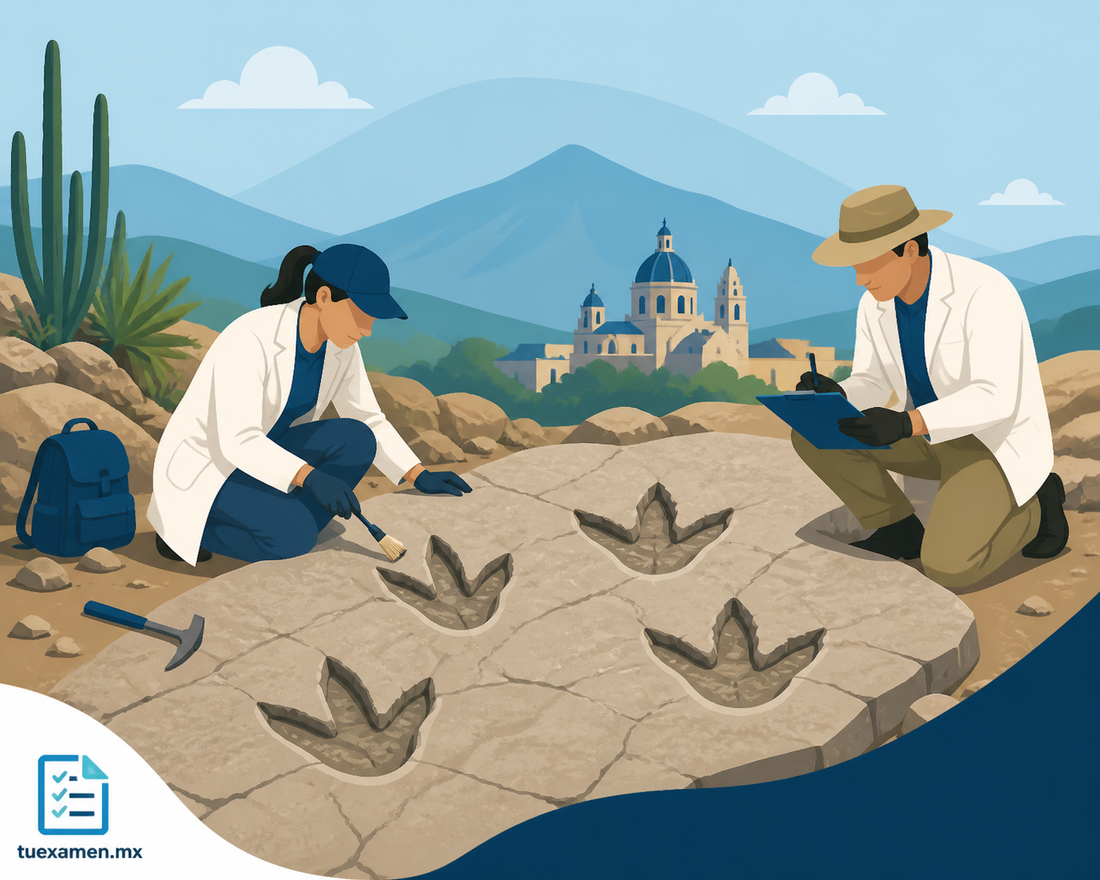 Investigadores de la BUAP registran 4 nuevas huellas de dinosaurio en Tehuacán