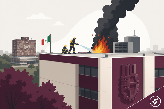 FIRE ON THE IPN ROOF