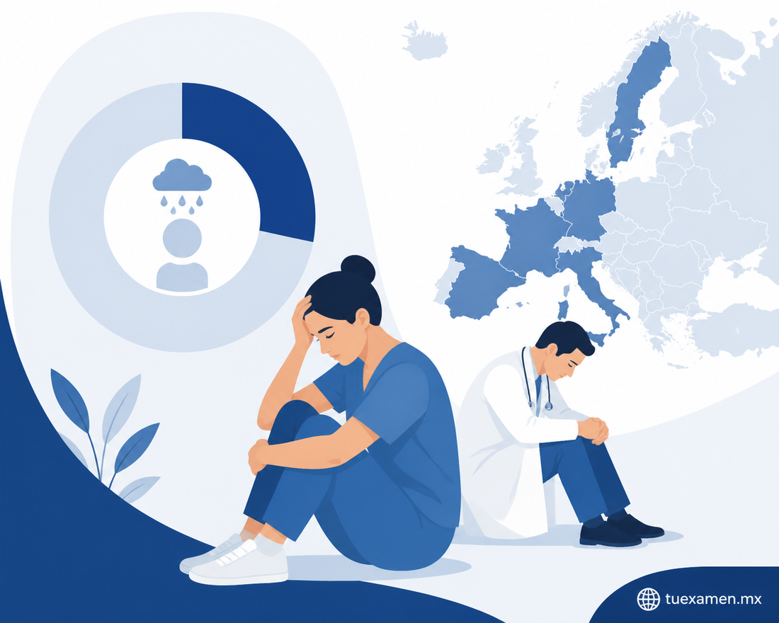 El 30 % de los profesionales de medicina y enfermería en Europa presenta síntomas de depresión