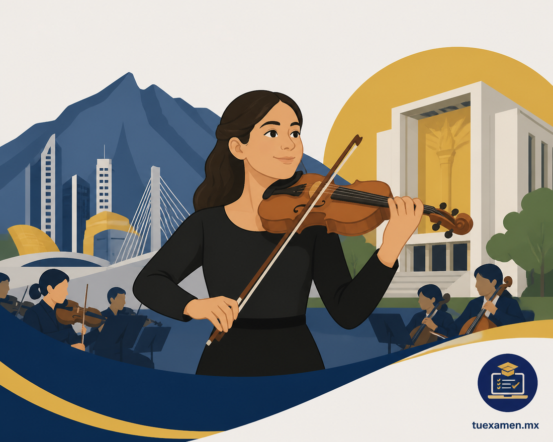 Madelyn, la becaria de Monterrey 400 que triunfa en la orquesta UANL