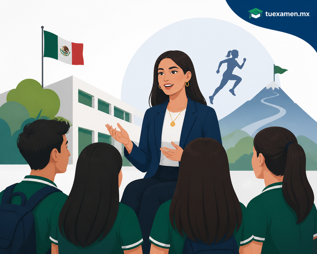 Fátima Herrera comparte con estudiantes del Cobach su historia de esfuerzo y competencia