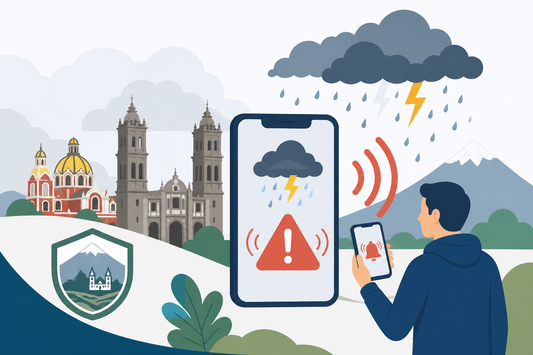 Puebla tendrá alertas a celulares 30 minutos antes de lluvias extremas