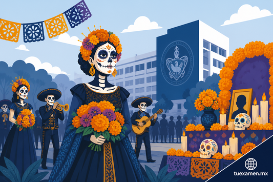 BUAP realiza primer Desfile de Día de Muertos con catrinas, ofrendas y música