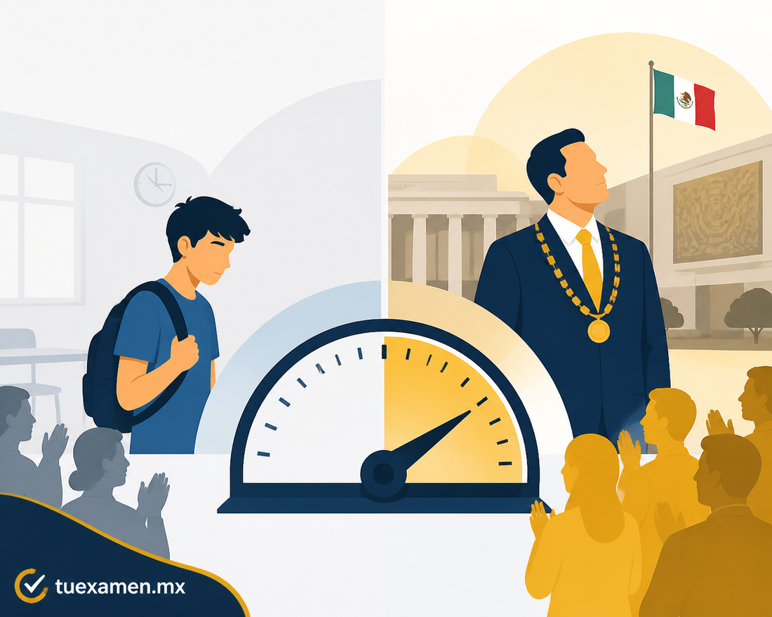 The Applause-O-Meter: 5 seconds for Samuel and 30 for the UANL Rector