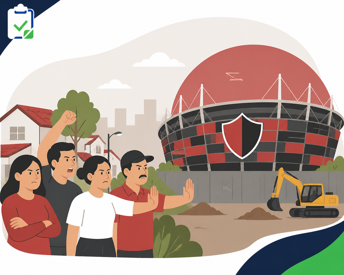 ¡Ni lo presentan y ya hay pleito! Vecinos rechazan estadio del Atlas