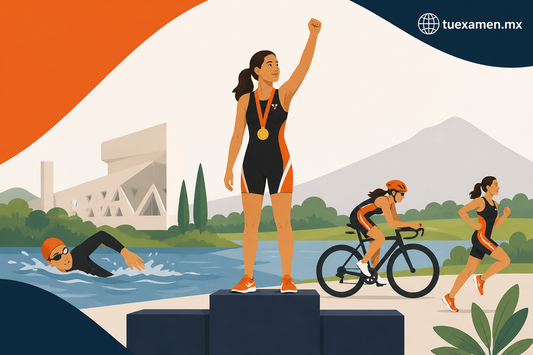 Paola Zárate, de Anáhuac Xalapa, sube al podio en el Nacional de Triatlón