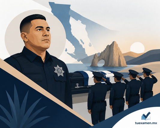 Despiden con honores al agente César Tapia Orozco, pionero de la Policía Estatal de BC