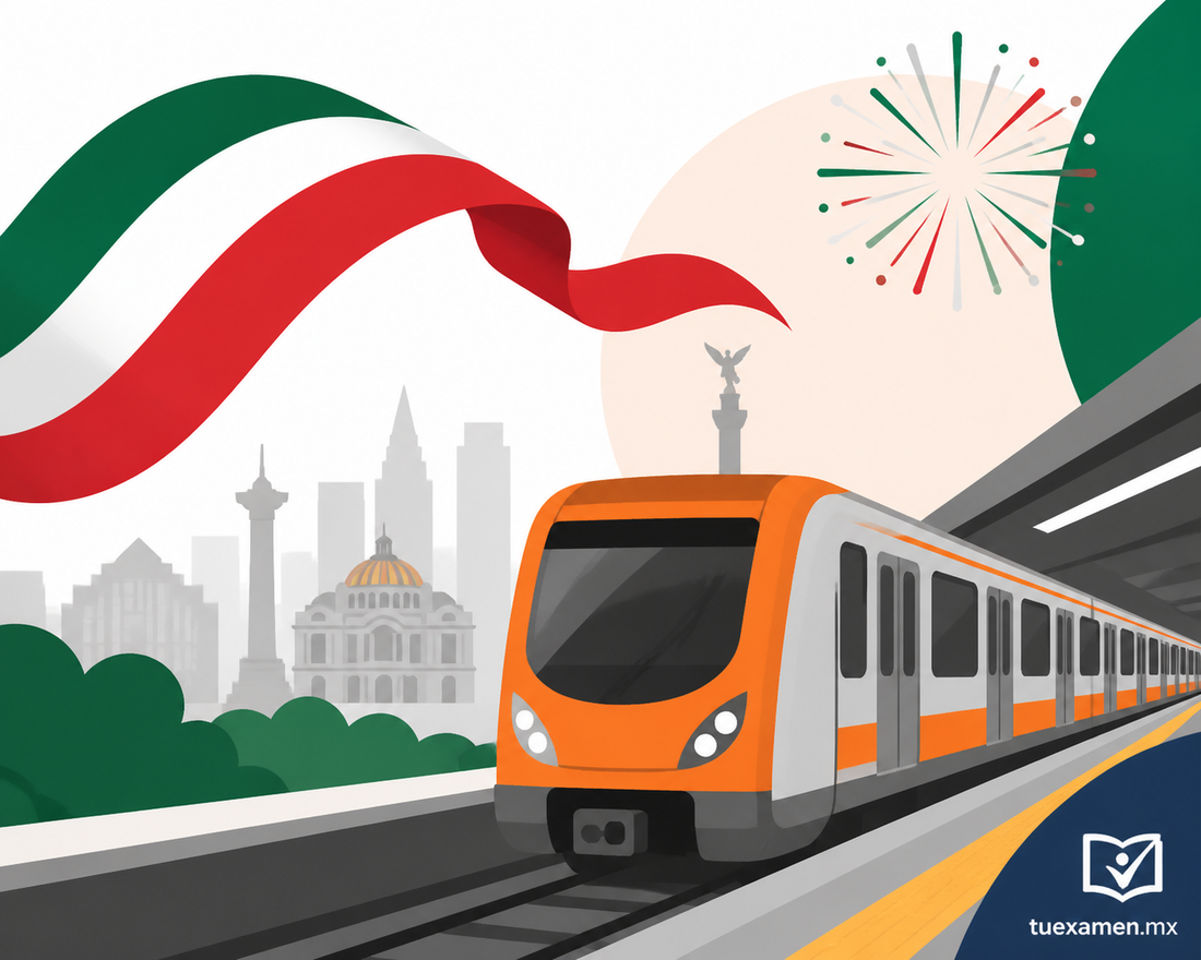 Metro CDMX Anuncia Horario Especial para 15 y 16 de Septiembre de 2026