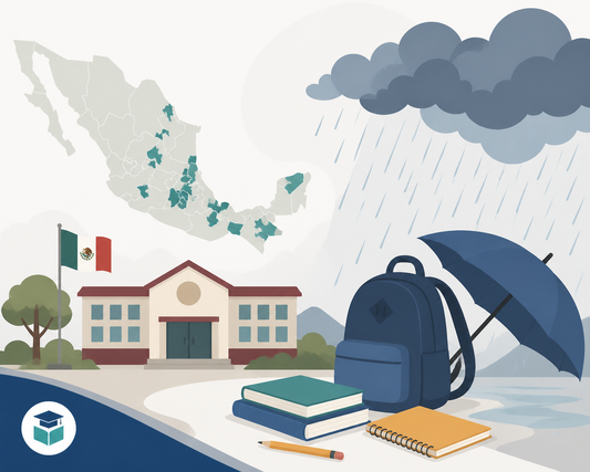 SEP suspende clases este viernes en 88 municipios por lluvias