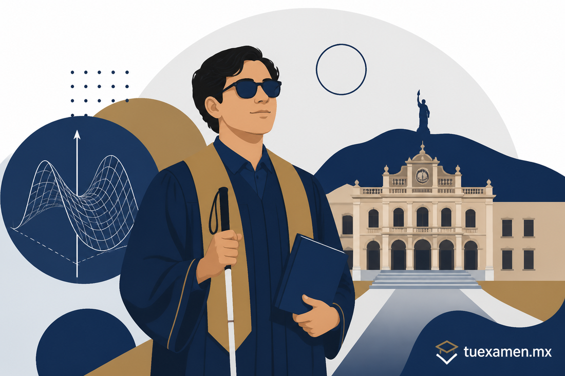 Será Tadeo primer estudiante con discapacidad visual en egresar de la UA de Matemáticas UAZ