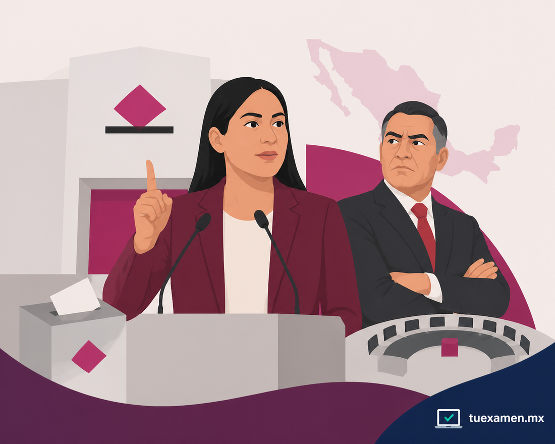 Los mensajes de Ariadna Montiel contra Alito Moreno en el INE