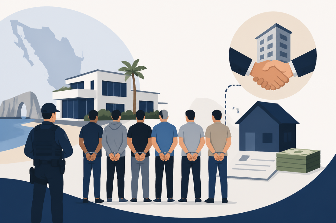 Seis detenidos en BC por fraude inmobiliario