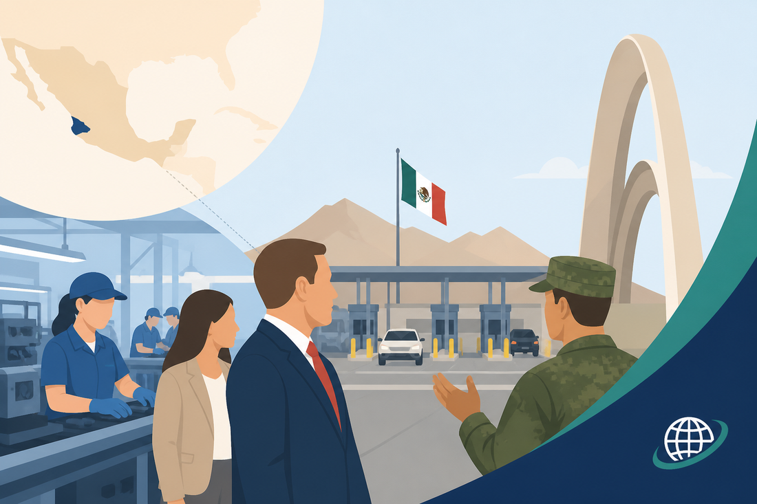 EU pone los ojos en Mexicali: nuevo cónsul recorre maquila, garita y se reúne con mando militar