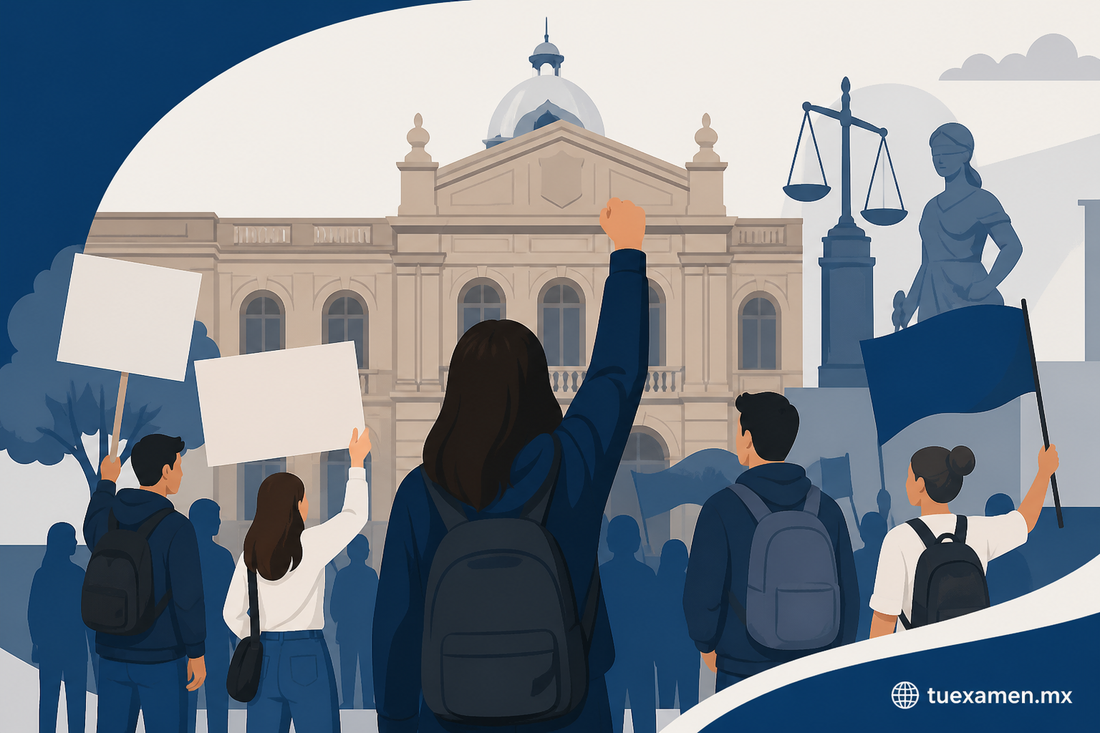 Estudiantes de Derecho de la UASLP retoman protestas en medio de conflicto interno