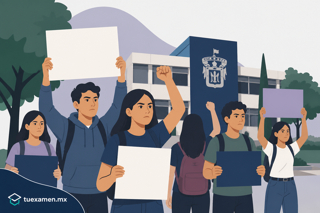 Estudiantes protestan por casos de acoso en Prepa 12 de UdeG