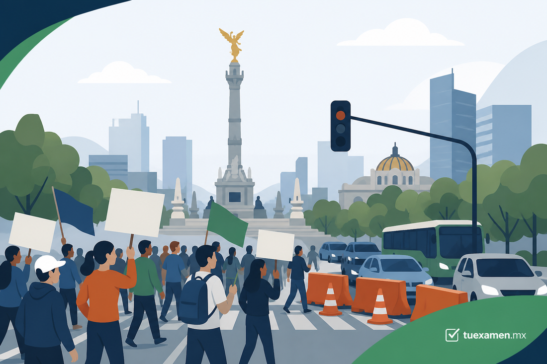Marchas, concentraciones y cierres viales hoy 25 de septiembre en CDMX