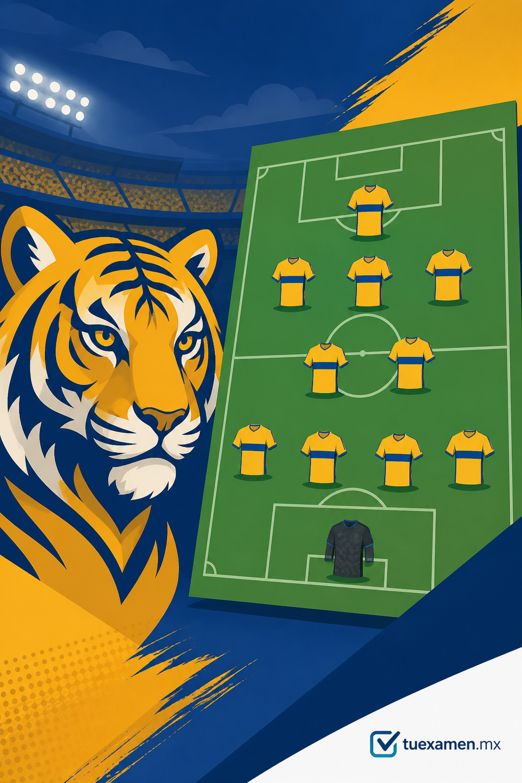 Tigres y la posible ALINEACIÓN que usaría para enfrentar a Toluca