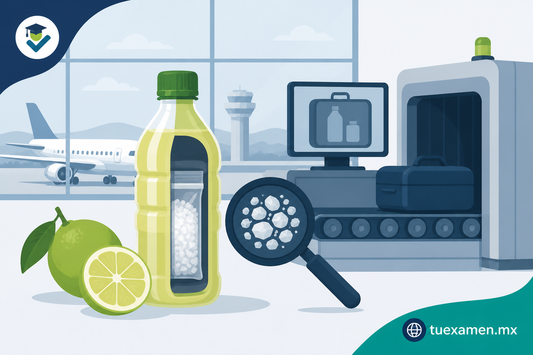 Hallan metanfetamina escondida en jugo de limón en aeropuerto de Toluca
