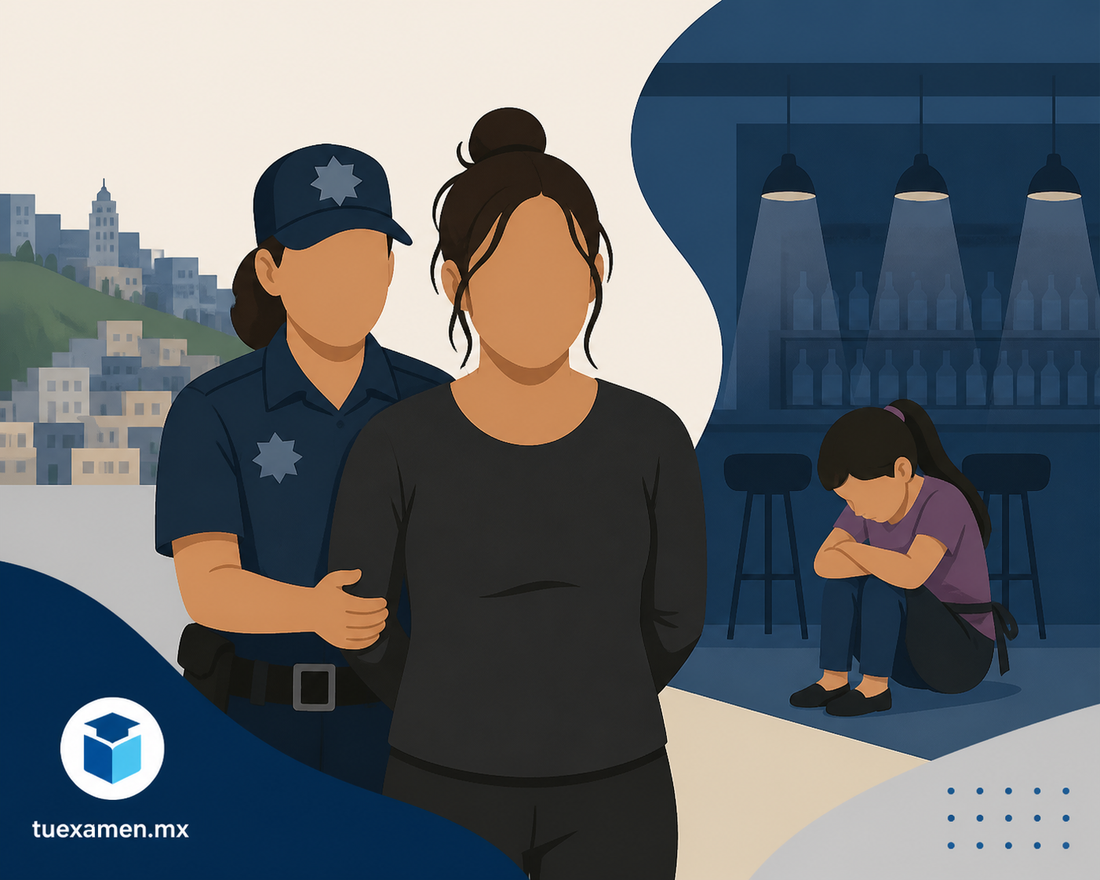 Detienen a Angélica Yannet “N” por obligar a una niña de 10 años a trabajar en bares de Naucalpan