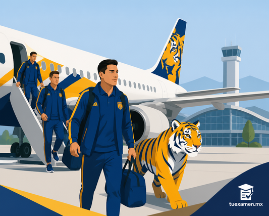 Aterrizan en el aeropuerto de Ramos Arizpe los Tigres de la UANL