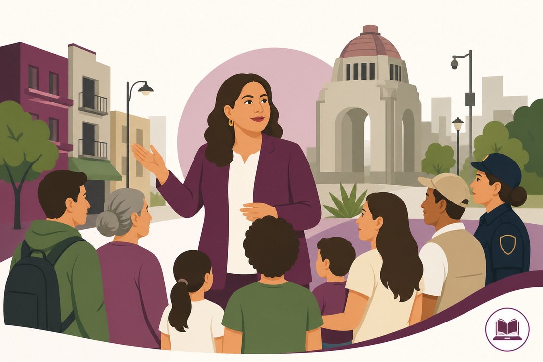 Clara Brugada presenta la estrategia "Cuidarnos en unidad, previene riesgos" en la colonia Obrera