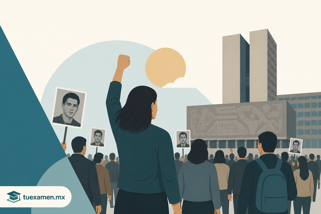 “Ni perdón ni olvido”: inicia marcha por los 58 años de la matanza de Tlatelolco