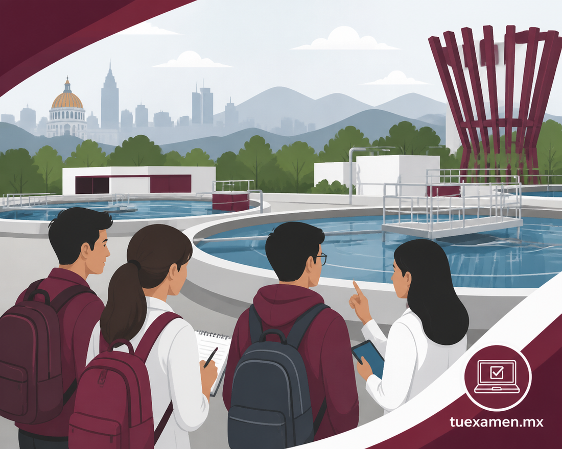 Estudiantes del IPN aprenden de la Planta Potabilizadora Los Horcones