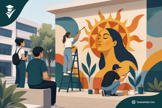 Egresados de Diseño transforman un espacio de la Facultad con la obra “Mujer Sol”