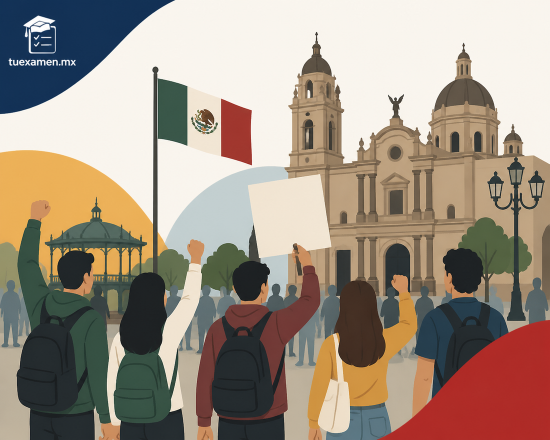 Estudiantes se apropian del centro de Toluca en marco 2 de octubre- Grupo Milenio
