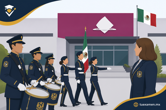 Asisten Rectora, Banda de Guerra y Escolta de la UMSNH al INE