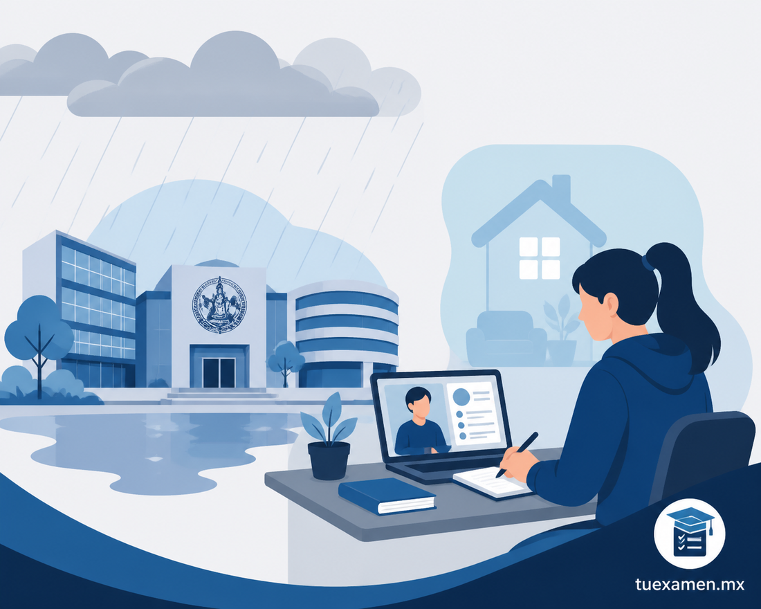 ¡Por lluvias! BUAP cambia clases a línea en 3 planteles de Puebla