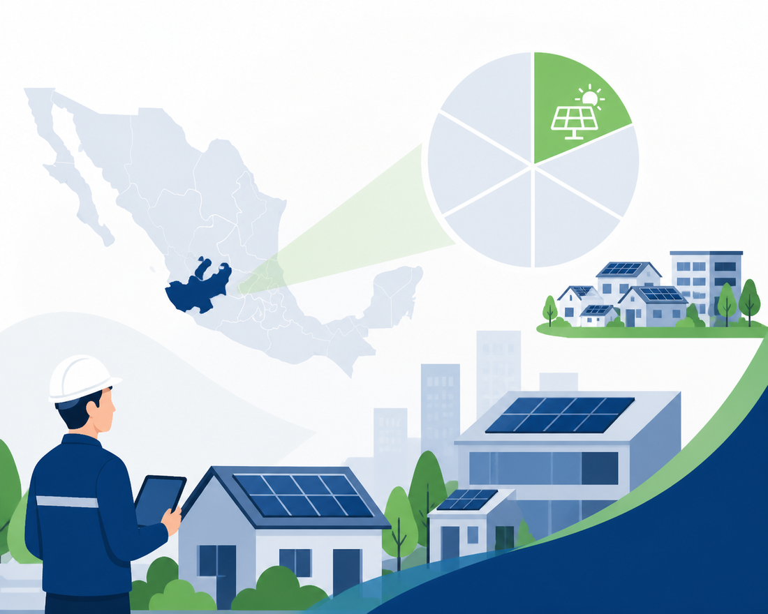 Concentra Jalisco uno de cada seis megawatts (MW) de generación distribuida del país